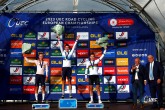 2023 UEC Road European Championships - Drenthe - Elite Women's Road Race - Mappel - Col Du VAM 131,3 km - 23/09/2023 - Mischa Bredewold (Netherlands) - Lotte Kopecky (Belgium) - Lorena Wiebes (Netherlands) - photo Luca Bettini/SprintCyclingAgency?2023